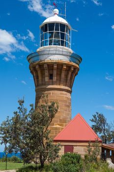 The light House of Sydney Australia on the palm beach.