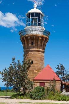 The light House of Sydney Australia on the palm beach.