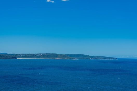 The palm beach of Sydney Australia with beautiful clear sky.