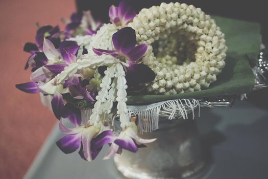jasmine orchid flower garland