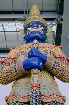 Thai giant gardian sculpture statue