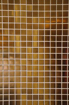 metallic beige bronze tile wall background