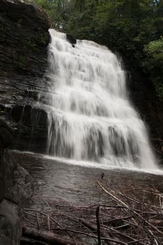 Muddy Creek Falls in Swallow Falls State Park in Maryland