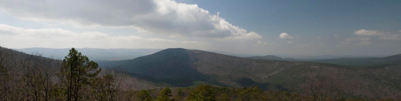 The Ouachita Mountains seen from the Talimena Scenic Drive in southeast Oklahoma