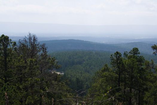 The Ouachita Mountains seen from the Talimena Scenic Drive in southeast Oklahoma