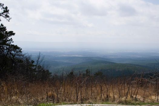 The Ouachita Mountains seen from the Talimena Scenic Drive in southeast Oklahoma