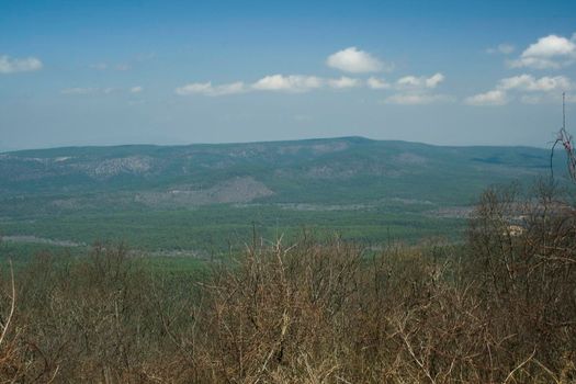 The Ouachita Mountains seen from the Talimena Scenic Drive in southeast Oklahoma