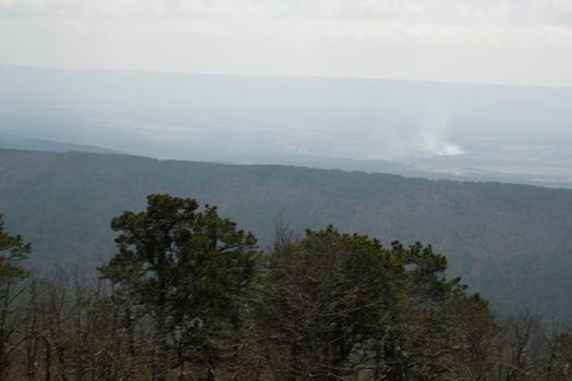 The Ouachita Mountains seen from the Talimena Scenic Drive in southeast Oklahoma