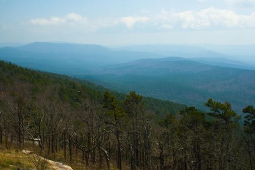 The Ouachita Mountains seen from the Talimena Scenic Drive in southeast Oklahoma