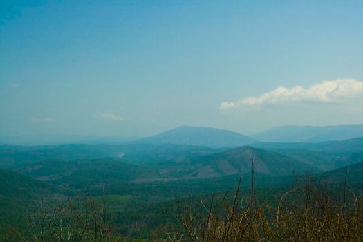 The Ouachita Mountains seen from the Talimena Scenic Drive in southeast Oklahoma