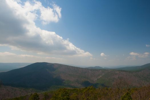 The Ouachita Mountains seen from the Talimena Scenic Drive in southeast Oklahoma