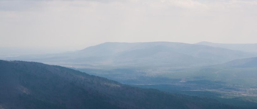 The Ouachita Mountains seen from the Talimena Scenic Drive in southeast Oklahoma