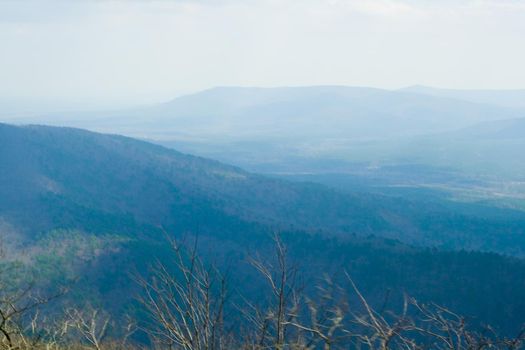 The Ouachita Mountains seen from the Talimena Scenic Drive in southeast Oklahoma
