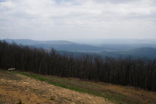 The Ouachita Mountains seen from the Talimena Scenic Drive in southeast Oklahoma