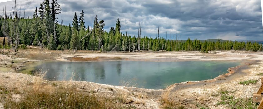 West Thumb Geyser Basin, Yellowstone National Park, Wyoming.