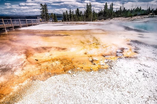 West Thumb Geyser Basin, Yellowstone National Park, Wyoming.