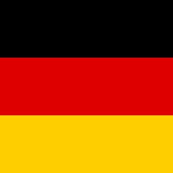 Square icon of Germany flag. Germany national flag. Official state symbol of country.