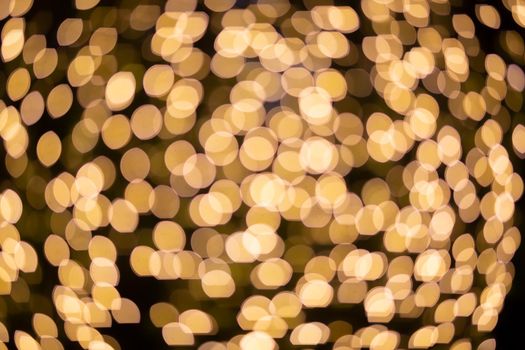 Abstract blurred Christmas light bokeh background.