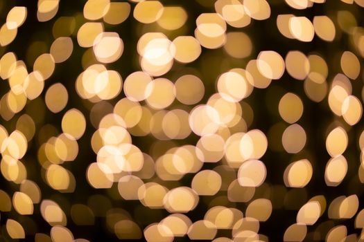 Abstract blurred Christmas light bokeh background.