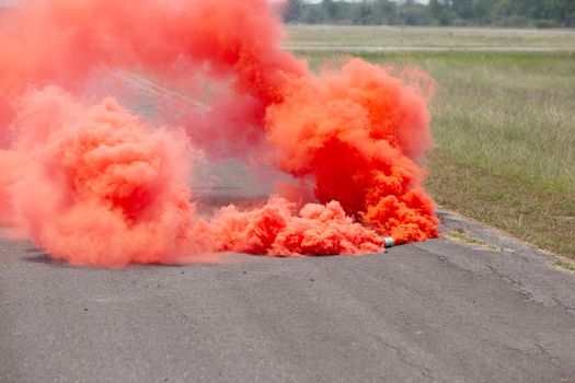 Red smoke texture for background