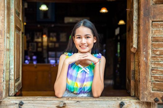 portrait of young charming beautiful girl with smile, authentic moments of real emotion.