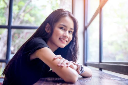 portrait of young charming beautiful girl with smile, authentic moments of real emotion.