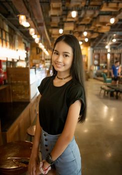 portrait of young charming beautiful girl with smile, authentic moments of real emotion.