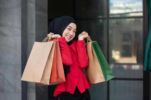 Woman with Shopping Bags