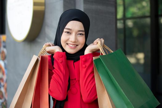 Woman with Shopping Bags