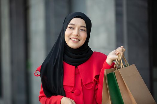 Woman with Shopping Bags