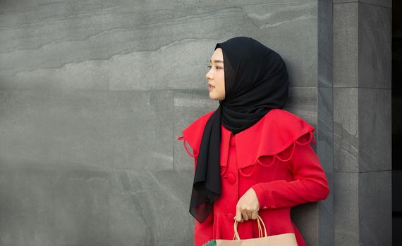 Woman with Shopping Bags