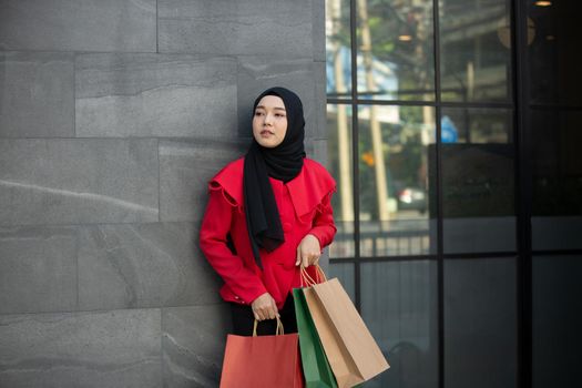 Woman with Shopping Bags