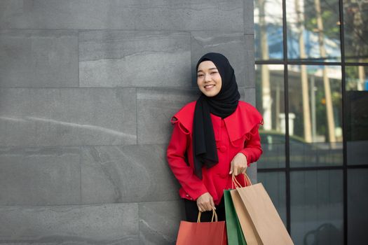 Woman with Shopping Bags