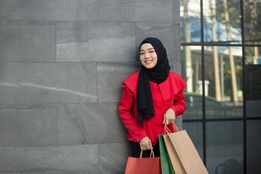 Woman with Shopping Bags