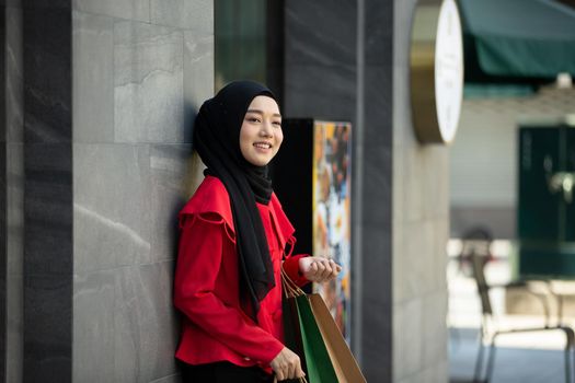 Woman with Shopping Bags