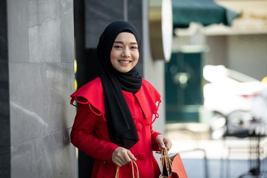 Woman with Shopping Bags