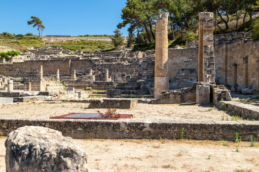 Excavation site of the ancient city of Kamiros (Kameiros) at the westside of Rhodes island, Greece