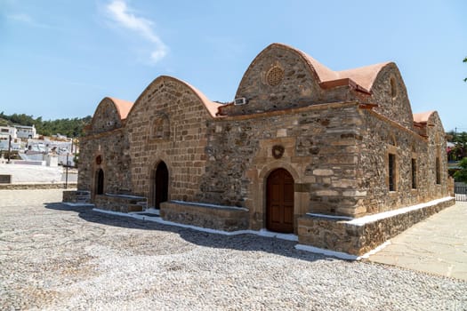 Church Kimisis tis Theotokou in Asklipio o0n Rhodes island, Greece