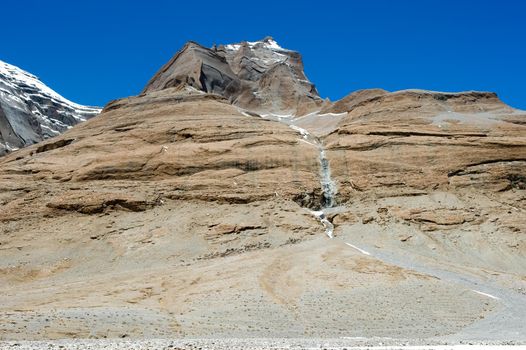 Mountains of the Himalayas, young beautiful high mountains of Tibet.