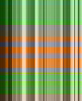 Green, white, orange vertical lines background