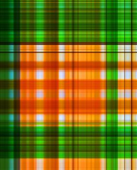 Green, white, orange and brown cell background