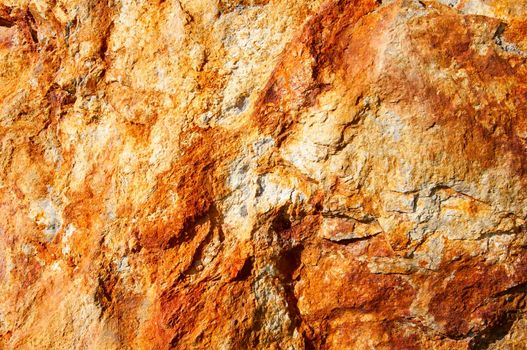 Rusty stone surface, close-up