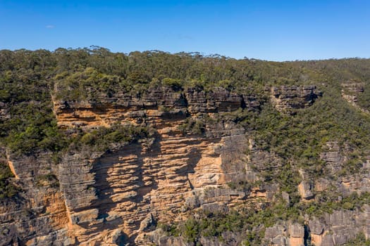 The Kedumba Pass in The Blue Mountains in New South Wales in Australia