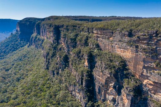 The Kedumba Pass in The Blue Mountains in New South Wales in Australia