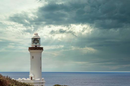 The Lighthouse at Norah Head on the central coast in regional New South Wales in Australia