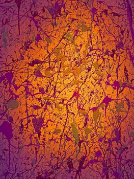 Orange, pink, violet and grey painted abstract background