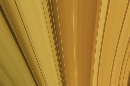 Curved vertical lines in yellow shades, light abstract background with shift lens effect