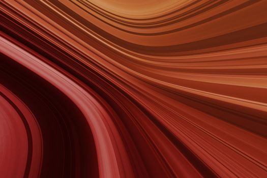 Red, orange and yellow curved lines, abstract background with motion effect