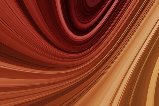 Red, orange and yellow chaotic curved lines, fantasy background