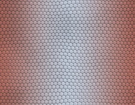 Pink and white gradient snake skin seamless pattern, hexagonal scale